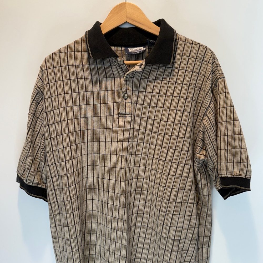 Classic Black and Tan Polo Shirt